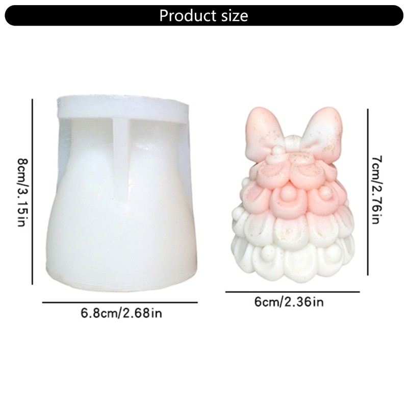 SHI Bowknot Cây Giáng Sinh Khuôn Silicon Làm Bánh Cho Xà Phòng Sôcôla