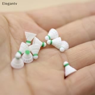 EGN 1 / 12 Nhà Búp Bê Mô Phỏng Vợt Cầu Lông Bộ Búp Bê Thể Thao Cảnh Trang Trí Nhà Búp Bê Giả Vờ Chơi Đồ Chơi N