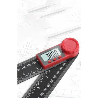 【Hỷ】Thước Đo Góc Điện Tử 2 Trong 1 – Màn Hình LCD, 200mm/300mm, Gập Gọn Tiện Dụng, Làm Mộc Chuẩn Xác