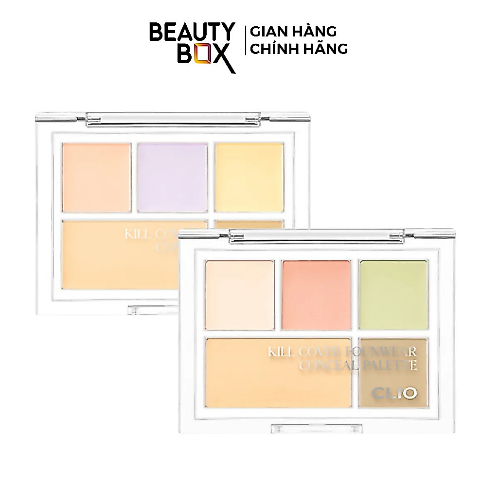 Kem Che Khuyết Điểm Clio Kill Cover Founwear Concealer Palette 6g