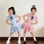 ✿ Bé Gái Hàn Quốc Preppy Cổ Đầm Ngọc Trai Nơ Xù Viền Thường Ngày Mùa Hè Thoáng Khí Trang Phục Đi Học