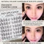 Lông mi giả mắt Doe tự nhiên C Curl Matte Black Sợi tổng hợp Lash cho mắt châu Á Camera HD Sẵn sàng