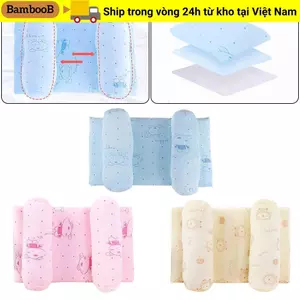 Gối cho bé BAMBOOB Hỗ trợ ngủ có thể điều chỉnh Gối định vị bảo vệ cổ
