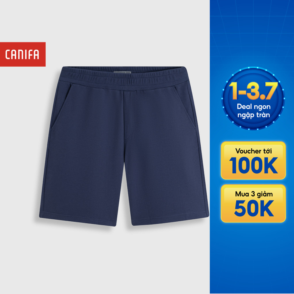 Quần short nam CANIFA cạp chun chất liệu thoáng mát 8BS26S020