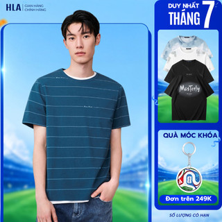 [Mua 2 Giảm 5%_Hỏa Tốc]  Áo thun nam HLA trắng ngắn tay chất liệu mềm mát, Áo thun thoáng mát & thoải mái