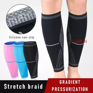 DARON Nén Bắp Chân Bảo Vệ Chân Bắp Chân Bóng Đá Thể Thao An Toàn Ngoài Trời Dụng Cụ Nam Nữ Shin Nẹp Phụ Kiện Bảo Vệ Thể Thao Co Giãn Đi Xe Đạp Chân Ấm Áp