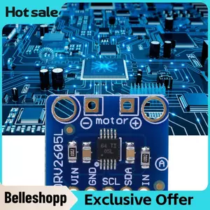 Belleshopp Belleshopp Mô-đun điều khiển bộ điều khiển động cơ Haptic với Pin chung DRV2605L Động cơ điều khiển Đồng hồ I2C