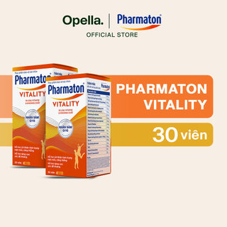 Bộ 2 Lọ Thực Phẩm Bảo Vệ Sức Khỏe Pharmaton Vitality 30 Viên/Lọ