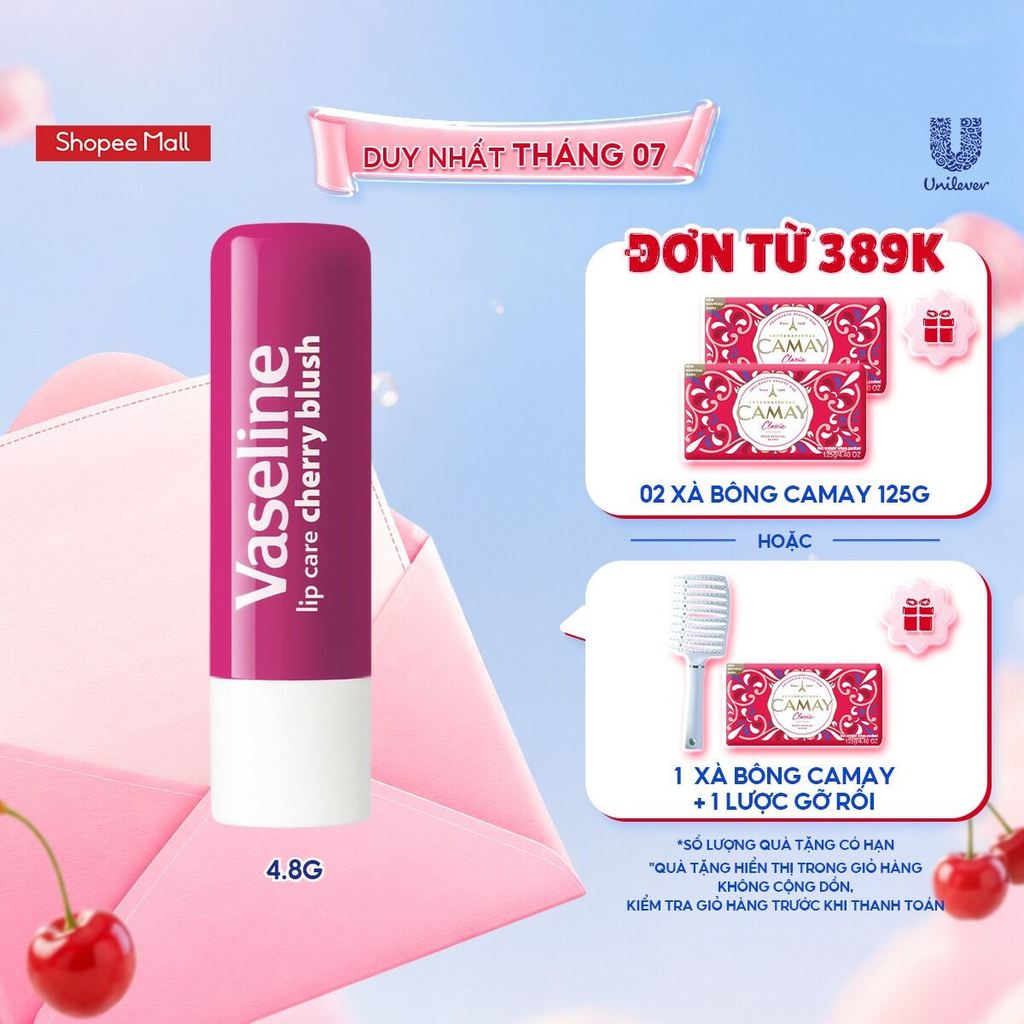 Son dưỡng môi Vaseline Lip Care Cherry Blush 4.8g