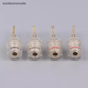 2 / 4 Cái 4mm Chuối Nữ Sang 2mm Pin HIFI Cáp Âm Thanh Bện Đồng Cắm FSI