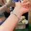 MAKY Tinh Tế Opal Pha Lê Đính Hạt Vòng Tay Nữ Mặt Dây Chuyền Ngôi Sao Thanh Lịch Vòng Tay Có Thể Điều Chỉnh Thời Trang Tình Bạn Trang Sức Quà Tặng VN