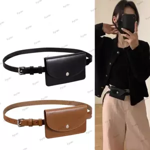 Túi thắt lưng PYCOU, Gói Fanny nhẹ đa chức năng, Túi đeo ngực cổ điển bằng da PU có thể điều chỉnh bền bỉ cho nữ