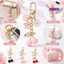 SAMO Cherry Móc Khóa, Trang Trí Bướm Mini Trái Cây Móc Khóa, Tinh Tế DIY Trang Sức Hoa Men Lớp Phủ Tai Nghe Mặt Dây Chuyền Cho Nữ Cô Gái