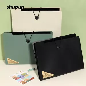 Túi lưu trữ tài liệu SHUPUN, Thư mục tập tin PP 8 lớp A4, Đồ dùng văn phòng di động Túi phân loại nhiều lớp Mở rộng tổ chức tập tin