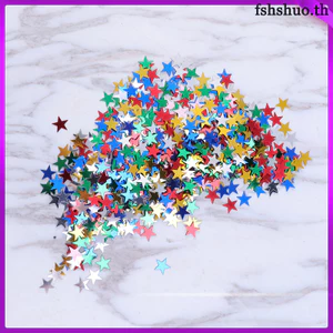 5000 chiếc Star Confetti Shining Party Decor Confetti cho Lễ hội họp tiệc cưới (Màu hỗn hợp, 75g, 1cm)