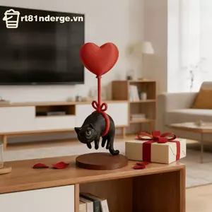 GE Nổi Mèo Hình Trái Tim Bóng Trang Trí Đáng Yêu Chống Trầy Xước Cho Quán Cà Phê Quầy Trưng Bày Kệ Sách Quà Tặng Ngày Lễ Cho Nhân Viên VN