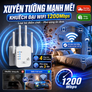 ⚡Bộ khuếch đại sóng WiFi xuyên tường|Bộ mở rộng tín hiệu WiFi cho phòng ngủ |Repeater WiFi có dây tăng sóng mạng ổn định