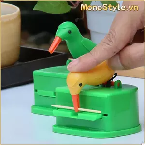 Hộp đựng tăm MONOSTYLE Chim tự động bằng nhựa dễ thương
