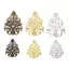 Bigapple 20 Chiếc Mix Filigree Crafts Rỗng DIY Tôn Trang Phát Hiện Phụ Kiện Trang Sức RDG