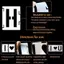 Bigapple 42 CÁI Letter stencils 3 Inch, Interloing Craft stencils Kit, Mẫu bảng chữ cái bằng nhựa có thể tái sử dụng RDG