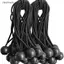 Ziyulinyuk 10 Chiếc Bungee Bóng Bạt Vải Bạt Cột Cờ Dây Kết Thúc Dây Đàn Hồi Ren Cố Định Thuyền Cực Cắm Trại Lều Phụ Kiện VN