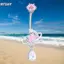 HFSHY Họa Tiết Vũ Trụ Bụng Nhẫn Thép Không Gỉ Sáng Bóng Pha Lê Zircon Dangle Trang Sức Cơ Thể Cho Kỳ Nghỉ Hè Du Lịch VN