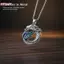 HFSHY Dragon Phoenix Cặp Đôi Mặt Dây Chuyền Nelace Truyền Thống Trung Quốc Rỗng Họa Tiết Men Trang Sức Quà Tặng Năm Mới Cho Cặp Đôi VN