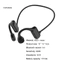 < CarFashion > Tai nghe 50 tai nghe tương thích Bluetooth Tai nghe thể thao không dây chống nước dẫn truyền xương cho điện thoại di động