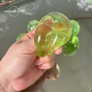 CATMALLER88 Đồ chơi giảm căng thẳng mềm, Thiết kế ngộ nghĩnh Hình quả nho xanh Đồ chơi Squishy trái cây, Di động bóng thực tế có thể tái sử dụng Thư giãn bóp tăng chậm