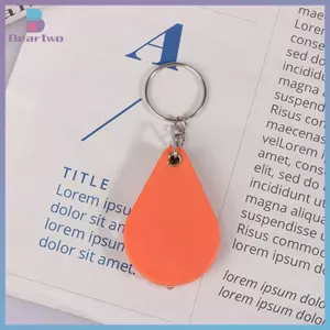 < beartwo > Ống kính phóng đại độ phân giải cao di động màu cam dành cho người già Kính lúp nhà thơ Kính lúp gấp cầm tay nhỏ Mới