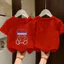 Áo thun ngắn tay bé trai Mùa hè phiên bản Hàn Quốc đẹp trai Cotton nguyên chất nửa tay 2026 Trẻ em mặc mùa hè Puffer Đẹp trai Top Hợp thời trang T HKRP