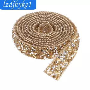 1 yd Pha Lê Đính Đá Ruy Băng Có Keo Dán Mặt Sau Trang Trí Tiệc Cưới, Và Thắt Lưng, Trang Phục, Quần Áo, Túi Xách, Giày