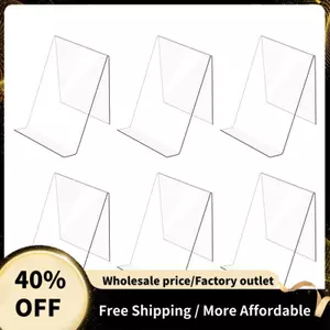 6 Gói Đế Sách Acrylic, Đế Trưng Bày Acrylic Trong Suốt, Giá Đỡ Trong Suốt Để Trưng Bày Hình Ảnh, Trang Sức, Đế Trưng Bày Đồng Hồ