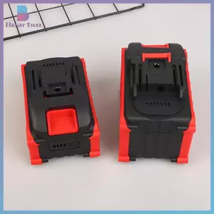 < beartwo > Hộp đựng pin Li 21700 có bảng mạch cho hộp vỏ DIY với bảng mạch PCB BMS Bảo vệ sạc có thể lắp đặt pin 10 / 15 mới