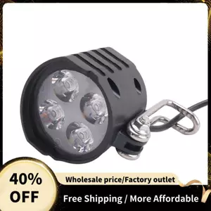36V-60V E-Bike Đèn Pha EScoooter LED Đèn Trước Xe Đạp Điện Xe Đạp Xe Máy Chống Thấm Nước Sừng Bộ Đèn Pha