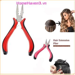 Dụng cụ kéo thép HOMEHAVEN, Kìm nối dài tóc bằng thép bền, Kìm loại bỏ viên nang 3 lỗ chuyên nghiệp cho vòng Nano hoặc Micro