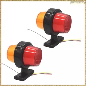 Đèn LED đánh dấu bên xe tải 12V 24V Đèn báo rẽ hai mặt Đèn báo rẽ Đèn cảnh báo dừng phía sau cho xe tải ô tô, A