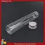 15 Ống nghiệm nhựa 110Ml, Ống thử phẳng trong suốt, Ống thử nhựa có mũ đựng kẹo, đậu, trang trí tiệc