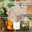 Bẫy ong thợ mộc gỗ cho bên ngoài Bẫy ong tốt nhất Gỗ nhàm chán Bẫy ong Phong cách Chalet Thợ mộc Bẫy ong ngoài trời