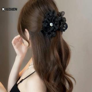 KUZHEN 1 Chiếc Kim Cương Giả Lưới Hoa Tóc Kẹp Cá Mập Thời Trang Hàn Quốc Cho Nữ Chống Trơn Trượt Chắc Chắn Giữ Cho Các Bữa Tiệc HOT