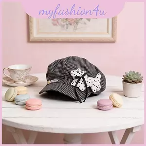Mũ nồi mùa hè nhẹ dành cho nữ Mũ che nắng có vành rộng và in hình chó chấm bi