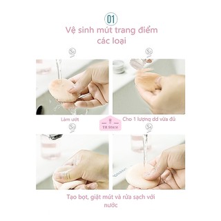 Dung Dịch Rửa Cọ, Giặt Mút Trang Điểm Gecomo 80ml - Bảo Vệ Cọ, Dưỡng Da