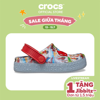 Giày Clog Trẻ Em Crocs Toddler Off Court Avengers - Blue Grey - 209945-0ID