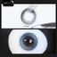 Lens mắt 812 Blue màu xanh highlight đối xứng nổi bật, có viền, size nhỏ - brand LUNA EYES