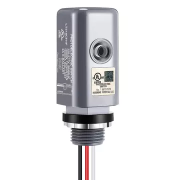 Cảm biến Photocell cho đèn ngoài trời, 120-277VAC 50 / 60 Hz Giá đỡ xoay Photocell IP54 Chống nước, Cảm biến Dusk đến Bình minh Công tắc quang điện để tải công suất cao trong thương mại hoặc Indu
