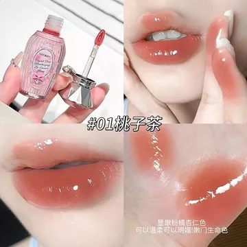 LUCKGO Crystal Clear Dưỡng Ẩm Tinh Chất Môi Mật Ong Nhẹ Nhăn Dưỡng Ẩm Son Môi Hydrating Gương Toot Son Môi Tinh Chất