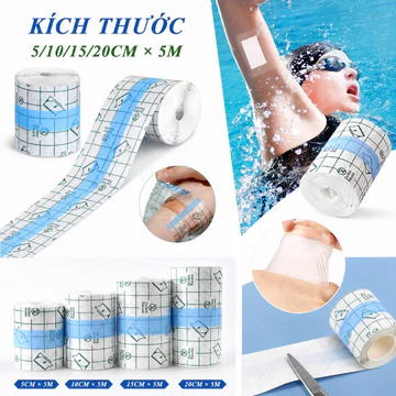 Cuộn Băng Dính Y Tế Dán Vết Thương Chống Thấm Nước Đủ Hình Xăm Dán Bảo Vệ Vết Thương Dễ Sử Dụng