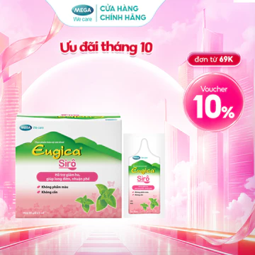 TPBVSK Siro thảo dược hỗ trợ giảm ho, long đờm, nhuận phế EUGICA SYRUP (Hộp 30 gói x 5 ml)