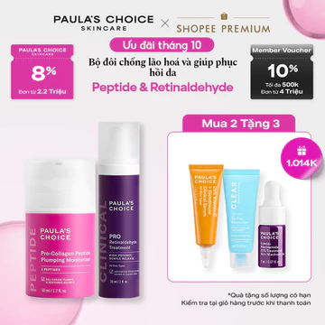 Bộ đôi chống lão hoá, phục hồi da Paula's Choice Pro-collagen Peptide và Pro Retinaldehyde- 1510-1501