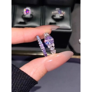 Women's Moissanite Ring by renxuanshipinqijiandian778